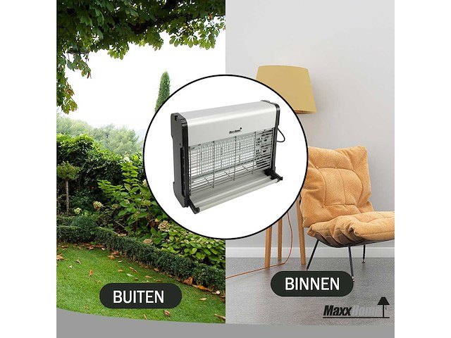 Maxxgarden 20740 insectendoder – vliegenlamp 16 watt - tot 70m² - afbeelding 5 van  5
