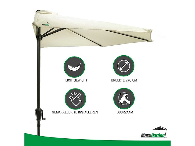 Maxxgarden 20889 balkonparasol ø 270cm - afbeelding 1 van  4