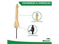 Maxxgarden 20900 parasol balkonparasol - beige - kantelbaar - 300cm - afbeelding 3 van  4