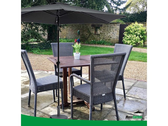 Maxxgarden 20901 - balkonparasol - zwart - kantelbaar - 300cm - afbeelding 3 van  3