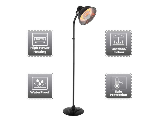 Maxxgarden 21017 terrasverwarming 2000w - afbeelding 2 van  3