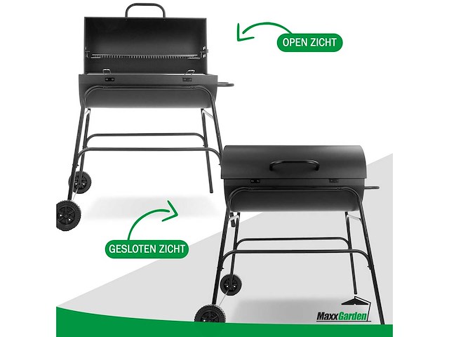 Maxxgarden 21074 houtskoolbarbecue - houtskoolbbq - cilindervorm - 90x90 cm - afbeelding 4 van  6