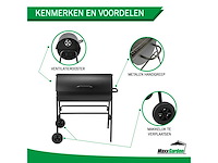 Maxxgarden 21074 houtskoolbarbecue - houtskoolbbq - cilindervorm - 90x90 cm - afbeelding 2 van  6