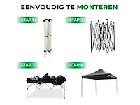Maxxgarden 21129 partytent easy-up 3x3m zwart - afbeelding 3 van  3