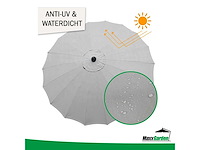 Maxxgarden 21131 parasol balkonparasol shanghai 270 cm - grijs - afbeelding 3 van  3