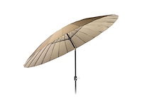 Maxxgarden 21133 tuin en balkon parasol - 270 cm - grijs-creme - afbeelding 1 van  7