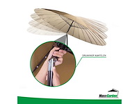 Maxxgarden 21133 tuin en balkon parasol - 270 cm - grijs-creme - afbeelding 4 van  7