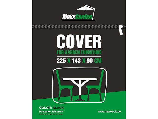Maxxgarden 21144 tuinset beschermhoes - 225x143x90cm - afbeelding 1 van  3