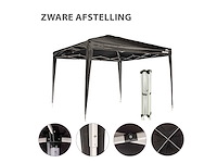 Maxxgarden 21218 partytent easy-up 3x3m zwart - afbeelding 3 van  3