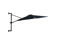 Maxxgarden 21219 parasol muurparasol - 270cm zwart - afbeelding 1 van  6