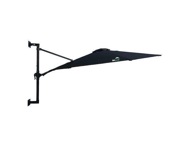 Maxxgarden 21219 parasol muurparasol - 270cm zwart - afbeelding 1 van  6