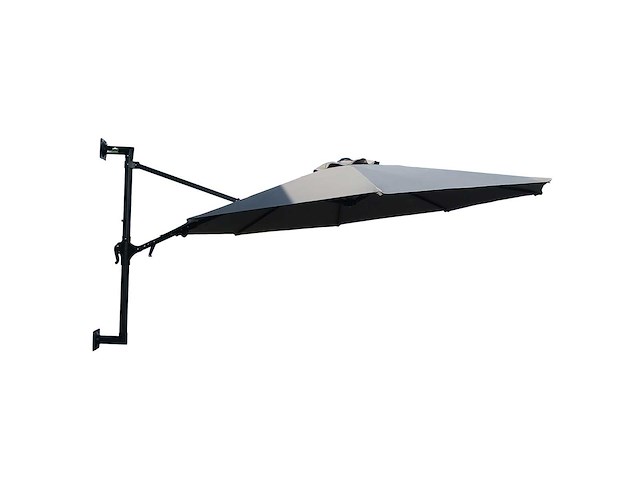 Maxxgarden 21221 parasol muurparasol - 270 cm grijs - afbeelding 1 van  6