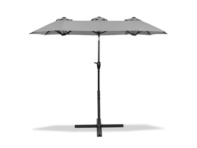 Maxxgarden 21223 dubbele parasol - 300x150cm antraciet - afbeelding 1 van  5