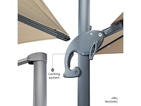 Maxxgarden 21236 luxe zweefparasol 300cm met led nieuw - afbeelding 6 van  8