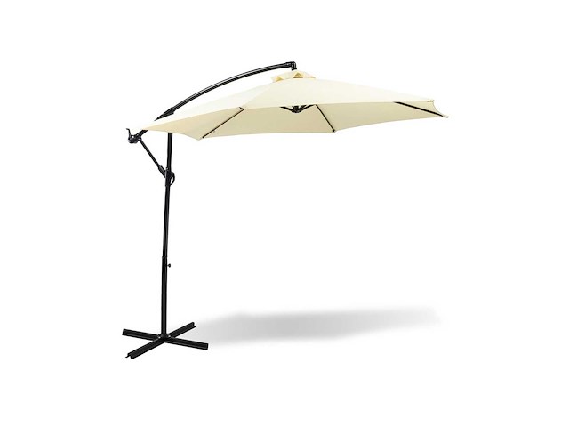 Maxxgarden 21276 zweefparasol ø300 cm - beige - afbeelding 1 van  4