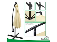 Maxxgarden 21276 zweefparasol ø300 cm - beige - afbeelding 3 van  4