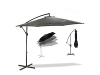 Maxxgarden 21278- zweefparasol ø300 cm - frame royal grey - antraciet - afbeelding 1 van  6