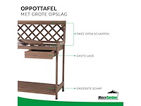 Maxxgarden 21569 oppottafel - plantentafel - tuinwerktafel 110x50x114cm - afbeelding 2 van  6