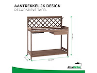 Maxxgarden 21569 oppottafel - plantentafel - tuinwerktafel 110x50x114cm - afbeelding 2 van  3