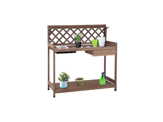 Maxxgarden 21569 oppottafel - plantentafel - tuinwerktafel 110x50x114cm - afbeelding 1 van  2