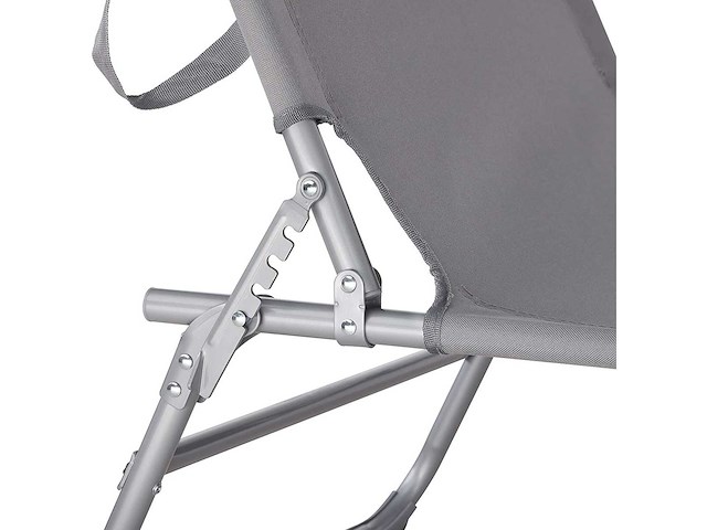 Maxxgarden 21592 ligbed aluminium 190x61x28 cm - grijs 2 stuks - afbeelding 3 van  4