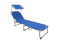 Maxxgarden 21594 ligbed aluminium 190x61x28 cm - blauw - afbeelding 1 van  5
