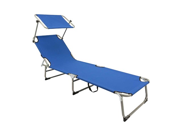 Maxxgarden 21594 ligbed aluminium 190x61x28 cm - blauw - afbeelding 1 van  5