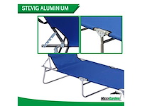 Maxxgarden 21594 ligbed aluminium 190x61x28 cm - blauw - afbeelding 2 van  2