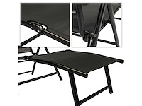 Maxxgarden 21608 tuinstoel ligbed aluminium verstelbaar zwart - afbeelding 3 van  3