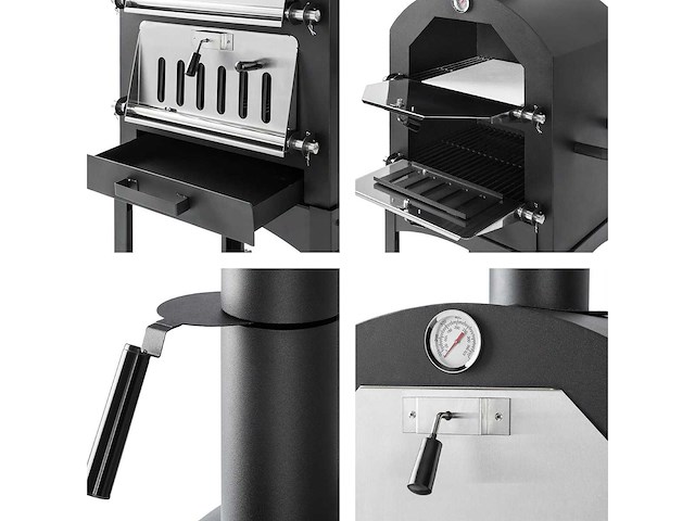 Maxxgarden 21682 pizza oven smoker 158cm - afbeelding 2 van  3