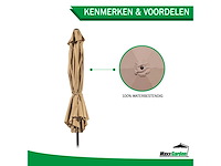Maxxgarden 21688 parasol balkonparasol beige kantelbaar 300cm - afbeelding 4 van  5