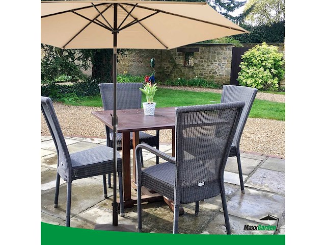 Maxxgarden 21688 parasol balkonparasol beige kantelbaar 300cm - afbeelding 5 van  5