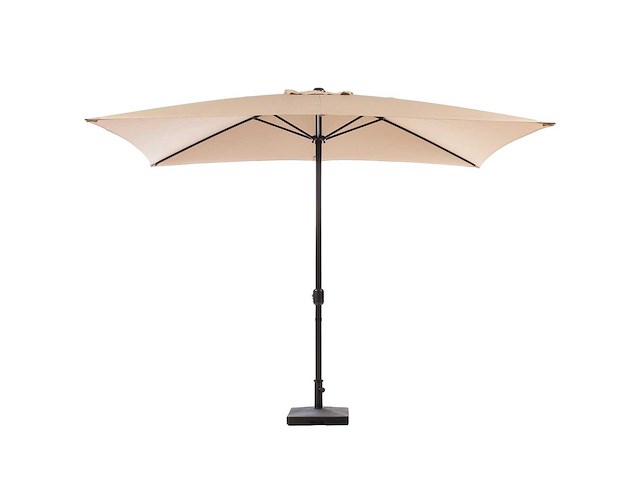 Maxxgarden 21735 - tuin en balkon parasol - opdraaisysteem - 150 x 250 cm - taupe - afbeelding 1 van  4