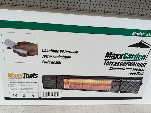 Maxxgarden 21811 terrasverwarming met spaekers en afstandsbediening - afbeelding 1 van  2