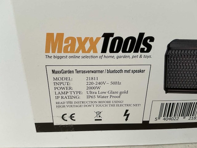 Maxxgarden 21811 terrasverwarming met spaekers en afstandsbediening - afbeelding 2 van  2