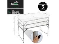 Maxxgarden 21817 opvouwbare picknicktafel set 120x70cm - afbeelding 3 van  3