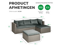 Maxxgarden 21950 loungeset tuinset 4persoons - afbeelding 2 van  5