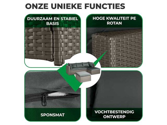 Maxxgarden 21950 loungeset tuinset 4persoons - afbeelding 3 van  5