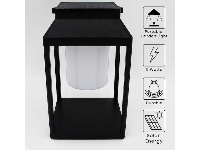 Maxxgarden 21964 tuinlamp - tuinpaal solar 15x25cm - 2st - afbeelding 3 van  5