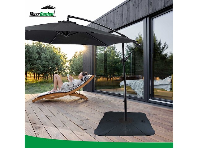 Maxxgarden 22017 parasolvoet xxl kunststof - vulbaar met water tot 100 kg - afbeelding 6 van  6