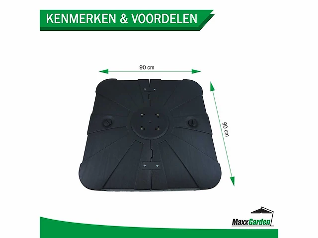 Maxxgarden 22017 parasolvoet xxl kunststof - vulbaar met water tot 100 kg - afbeelding 5 van  6