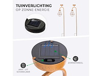 Maxxgarden 22177 solar stalamp buitenverlichting- 17x90cm 2 stuks - afbeelding 3 van  6