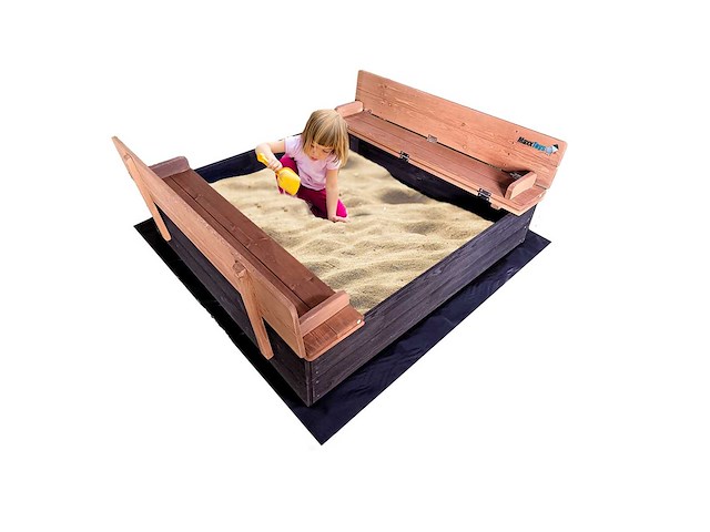 Maxxgarden 22197 zandbak hout afsluitbaar 100x95cm - afbeelding 1 van  3
