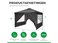 Maxxgarden 22367 partytent easy-up 3x3m met zijwanden - afbeelding 2 van  3
