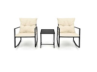 Maxxgarden 22403 tuinset - schommelstoel set - 2 persoons - textileen metaal - afbeelding 1 van  4
