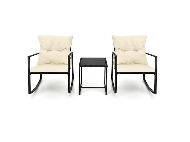 Maxxgarden 22403 tuinset - schommelstoel set - 2 persoons - textileen metaal - afbeelding 1 van  4