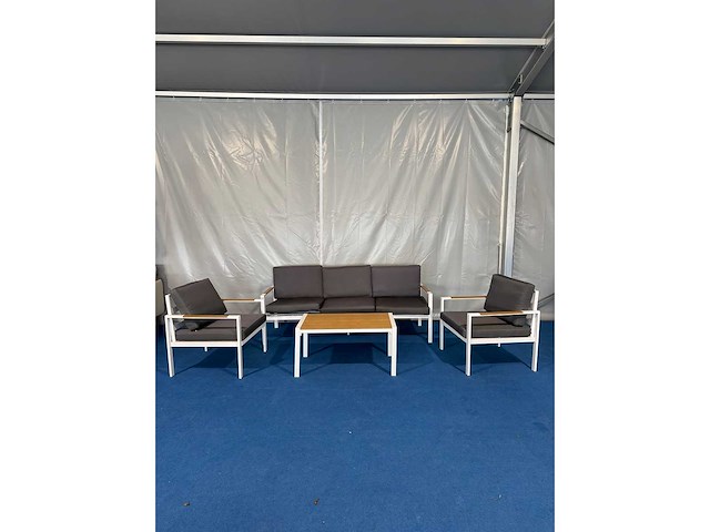 Maxxgarden 6942 loungeset tuinset 5 persoons met kussens aluminium - afbeelding 1 van  3
