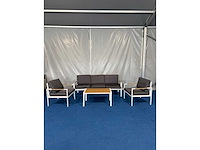 Maxxgarden 6942 loungeset tuinset 5 persoons met kussens aluminium