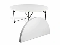 Maxxgarden 88505 vouwtafel - ronde tafel - 120x74 cm - 2 stuk - afbeelding 1 van  4