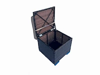 Maxxgarden 88534 kussenbox voetbank poef 40x40cm bruin 2stuks - afbeelding 3 van  4